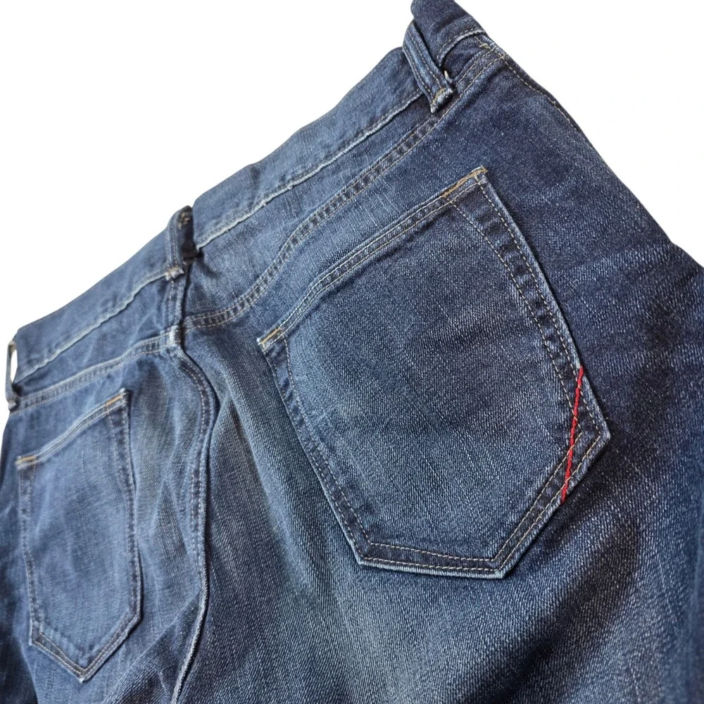Banana Republic Vintage Straight Jeans Medium Indigo 33x30 Mens Denim